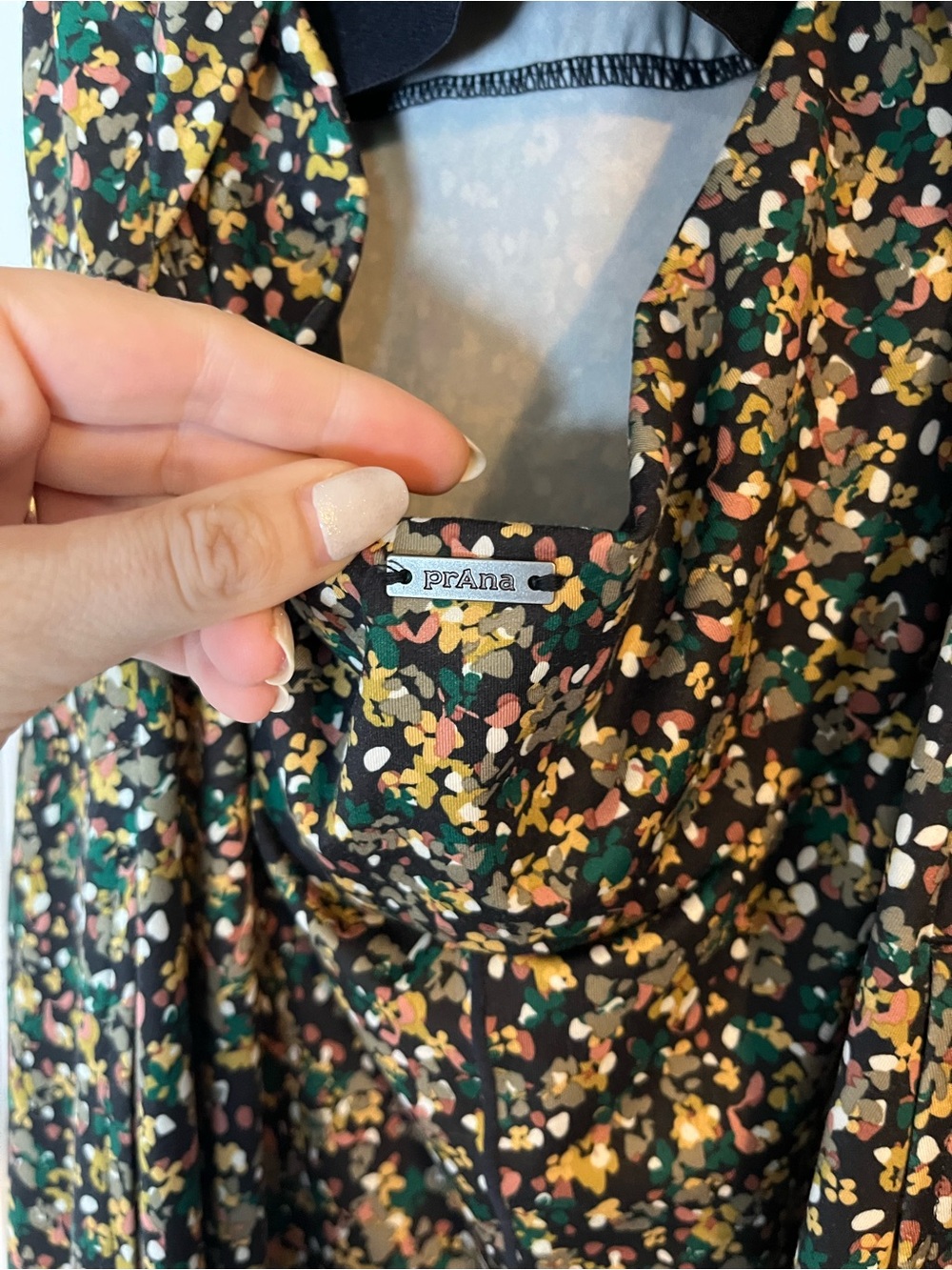 Prana Jewel Lake Dress Speckle Pattern Size Medium Athletic Pickleball Tennis - Picture 10 of 14